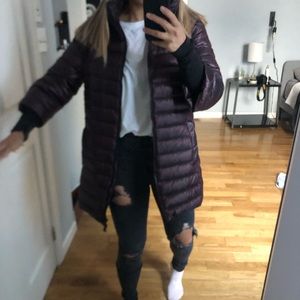 Calvin Klein Puffy Coat Dark Purple